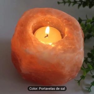 Portavelas de Sal del Himalaya – Luz y Bienestar Natural