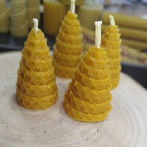 Vela de Cera de Abeja Natural – 100% Artesanal